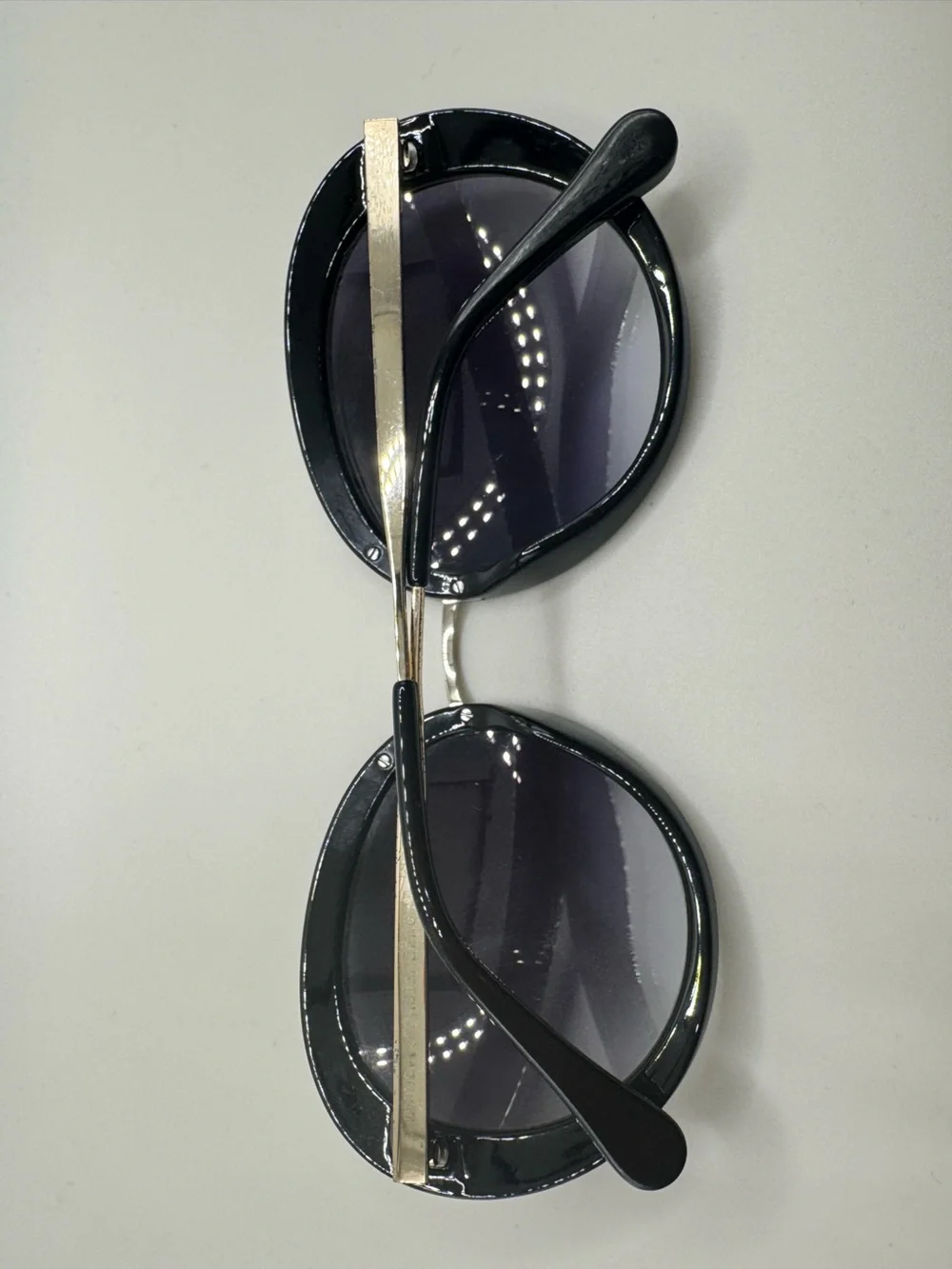 Diane von Furstenberg DVF Black Oversized Retro Round Cat Eye Sunglasses